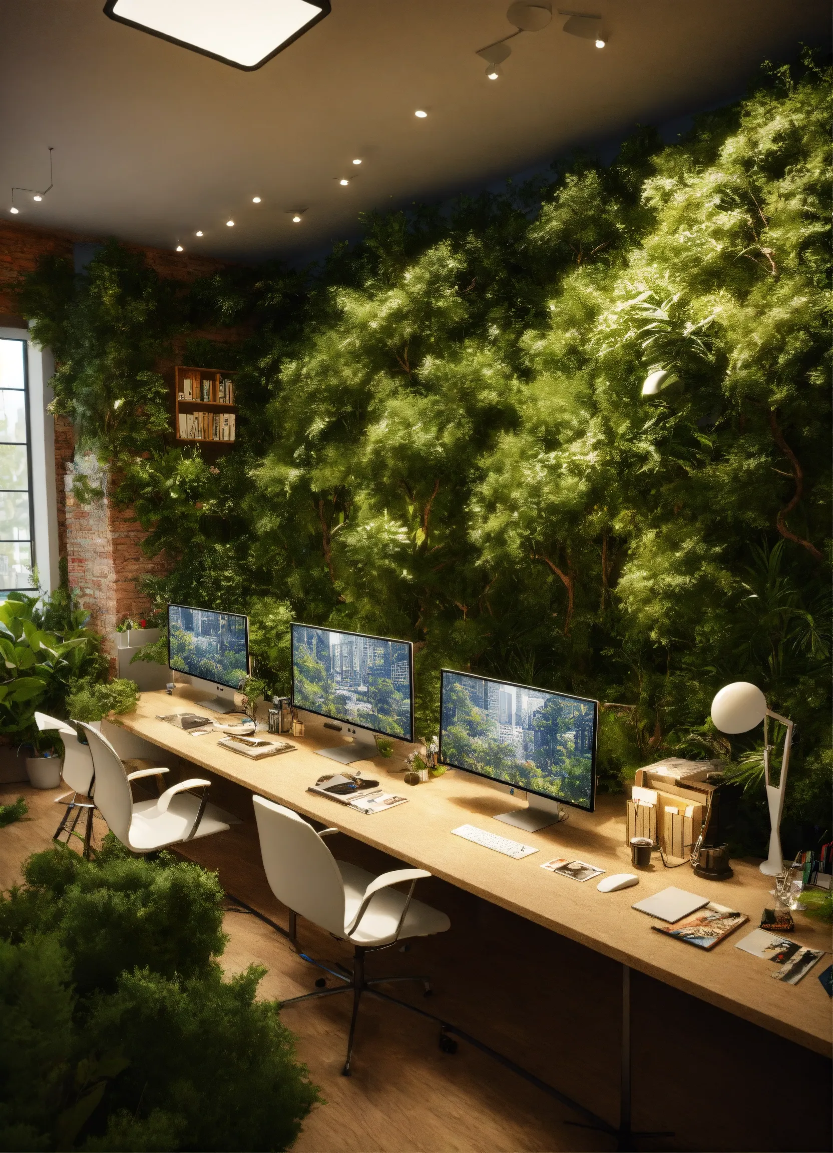 Person working comfortably at ergonomic desk